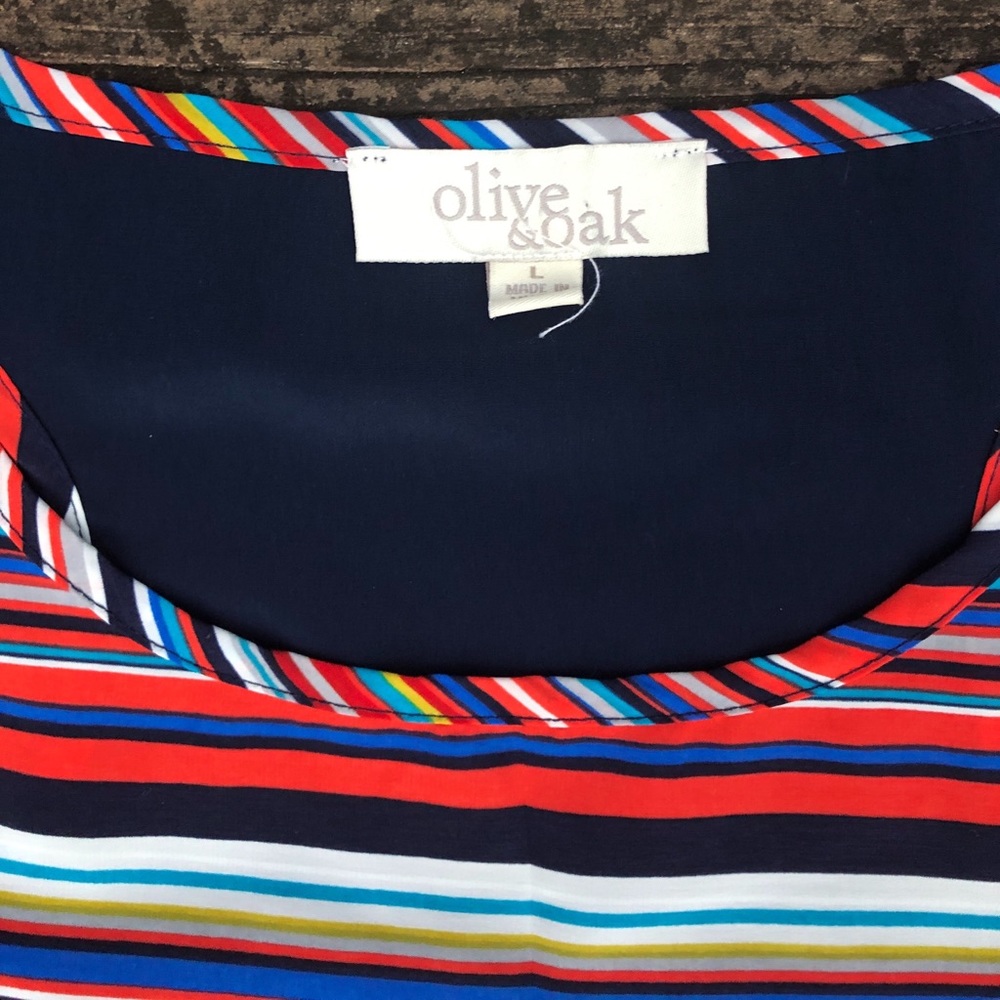 SOLD Striped Racerback Tank Top - Picture 2 of 3